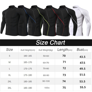Men's Turtle Neck Compression Shirts Long Sleeve Athletic Workout Tops Gym Undershirts Active Sports <strong>Base</strong> <strong>Layers</strong> - Product Image 2
