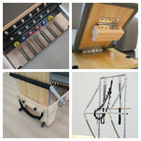 Penawaran Spesial Pilates Reformer dengan Tower Half Unit Desain Trendi Warna Putih Tampilan Modern untuk Studio Kebugaran Boutique