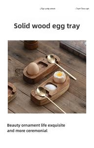 Bandeja de Madera de Acacia al por Mayor, Portavasos, Accesorios de Cocina Color Cáscara de Huevo - Product Image 6