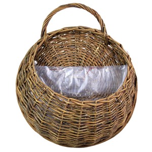 <span class=keywords><strong>Jardinière</strong></span> de fleuriste en <span class=keywords><strong>rotin</strong></span> tissé à la main durable panier suspendu pastoral pratique pour une utilisation fraîche de fleurs - Product Image 4