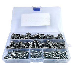 Kit d'ancres et de vis autoperceuses en alliage de zinc pour cloisons sèches, kit d'assortiment d'ancres murales pour plaques de plâtre - Product Image 1