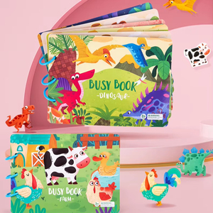 Enlightenment Early Education <strong>Busybook</strong> Children's Puzzle Repeatedly Paste Books Digital Classification Handmade Paste Toys - Product Image 2