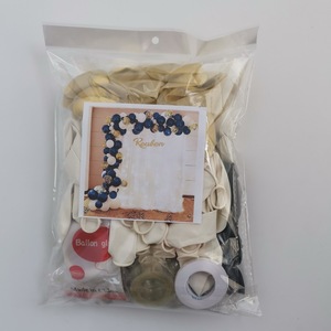 Kit d'<span class=keywords><strong>arche</strong></span> de guirlande de ballons <span class=keywords><strong>Amazon</strong></span>, bleu nuit, ballons blancs, confettis, fond de fête, fournitures de décoration DIY - Product Image 2