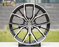Nuevas llantas forjadas de alto rendimiento de 20x11 5x115 con radios múltiples para Challenger Widebody Hellcat, acabado negro mecanizado, para Chevrolet Camaro
