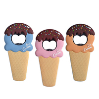 Aimants décoratifs pour réfrigérateur en PVC de taille moyenne, personnalisés, en forme de crème glacée, pour enfants, anniversaire, autocollants magnétiques décoratifs