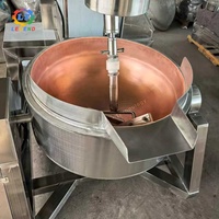 Approvisionnement direct d'usine |   Poêle à frire en cuivre de qualité supérieure à prix d'usine avec système de mélange planétaire pour confiture et sauce, pot turc en cuivre
