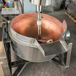 Approvisionnement direct d'usine |   Poêle à frire en cuivre de qualité supérieure à prix d'usine avec système de mélange planétaire pour confiture et sauce, pot turc en cuivre - Product Image 5