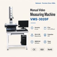 Machine de mesure optique vidéo de haute précision, construction en alliage d'aluminium, objectif zoom 0,58X-7,5X, détection intelligente des bords, CE