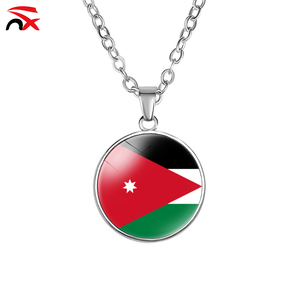 Collar con Bandera de Jordania para Fanáticos del Fútbol 2026, Accesorios, Colgante de Aleación de Metal - Product Image 1