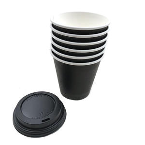Gobelets en carton jetables de luxe pour café, 8 onces, épaissis, usage commercial, en stock, noirs, modèle monocouche <span class=keywords><strong>DW6</strong></span>, 1000 pièces - Product Image 5