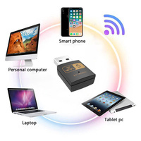 Adaptador Wifi Pix-Link Uac10 600M Mini Usb 2,0 tarjeta de red Wifi inalámbrica BT Compatible 2,4G a 5G 802.11ac para Pc Win7/8/10