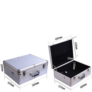 500x400x200mm Aluminum Alloy Tool Case Portable Equipment Case File Suitcase Outdoor Safety Tool <strong>Box</strong> - Product Image 3