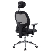 Chaise de bureau avec appui-tête en maille ergonomique à dossier haut confortable et réglable pour le personnel de direction