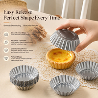 Moule à tartelettes miniatures en aluminium de qualité alimentaire, écologique et de haute qualité