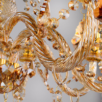 Girban de luxe en cristal d'ambre, produit de qualité supérieure, éclairage d'intérieur, luminaire décoratif de plafond, idéal pour un salon, une salle d'étude ou un banquet