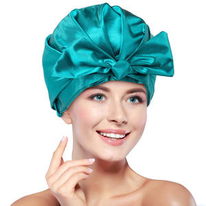 Luxury Waterproof <b>Shower</b> <b>Cap</b> for <b>Women</b> Reusable Bath Hair <b>Cap</b> with Elastic 3D Embroidery Technique - Product Image 1