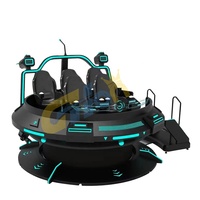 G-HONOR GH-VR012 Simulateur de cinéma VR 9D avec chaise à mouvement, rotation à 360°, 5 places, machine volante UFO pour la vente de jeux