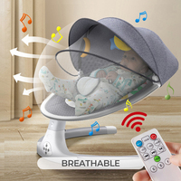 Assento 2022 infantil 5 em 1 para recém-nascidos, cadeira de balanço para bebês de 0-12 meses, cama automática durável