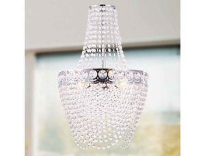 Nouveau mariage décoration métal fer placage cristal perle rideau lustre mariage événement scène décoration plafonnier - Product Image 6
