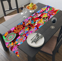 Chemin de table et ceinture de chaise imprimés en 3D chemin de table croisé éthiopien Habesha Erythrée pour la décoration d'événement de mariage