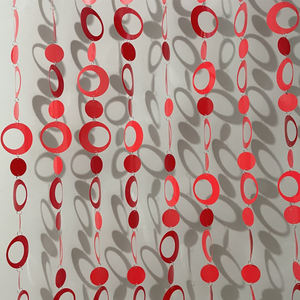 Cortinas Colgantes Circulares de PVC Plateadas de 1m de Largo para Interiores, Decoración de Boda con Lentejuelas Láser de Alta Calidad - Product Image 2