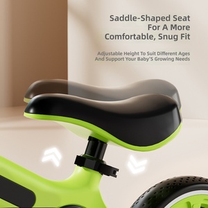 Bicicleta de Equilibrio para Niños Sin Pedales, Bicicleta de Aprendizaje para Niños Pequeños de 1 a 3 Años, Juguete Ligero Antideslizante para Montar para Niños y Niñas - Product Image 2