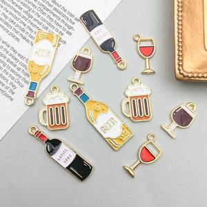 Accessoires de mode mignons en alliage de zinc, pendentifs araignée, citrouille, fantôme, breloques pour verres à vin, marqueurs de verres à vin pour Halloween - Product Image 3