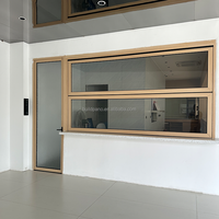 Fenêtre pliante verticale sur mesure avec cadre en aluminium et vitrage multi-panneaux pour cuisine, comptoir ou balcon