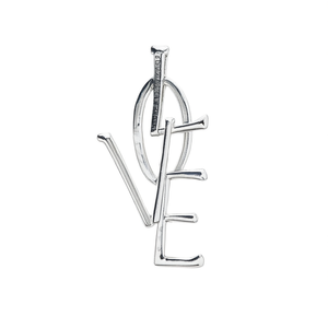 Orecchini pendenti con lettera d'amore, placcati in argento, in lega di zinco, unisex, romantici, gioielli alla moda, idea regalo - Product Image 1