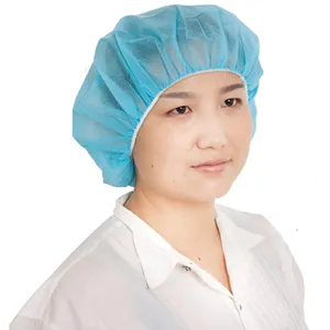 Grosir topi klip non-tenun perawat dengan penutup kepala sekali pakai elastis bungkus rambut