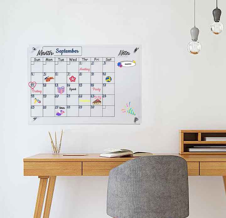 Original Customized Acrylic Magnetic Dry Erase Boards Whiteboard Acrylic Dry Erase Board