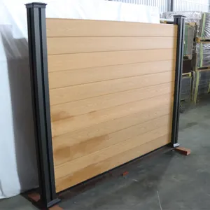 Pannello di parete del recinto del wpc del materiale composito di plastica di legno di alta qualità all'aperto
