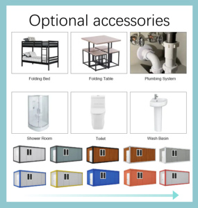 <span class=keywords><strong>Casa</strong></span> Container Assemblata Multi-Stanza per Uso Magazzino con Camere da Letto Separate, Design Moderno e Traspirante - Product Image 5