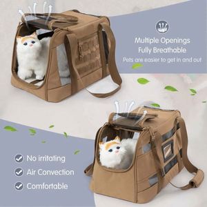 Sac de transport pliable pour animaux de compagnie, homologué par les compagnies aériennes, en tissu souple, pour chien ou chat, fabriqué en usine BSCI, vente en gros, personnalisable. - Product Image 5