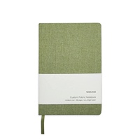 A5 taille fantaisie lin planificateurs organisateurs tissu couverture rigide planificateur quotidien impression conception personnalisée cahiers