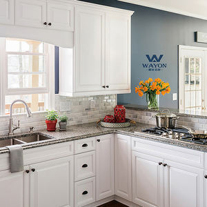 Beige <span class=keywords><strong>Calacatta</strong></span> quarzo artificiale banco <span class=keywords><strong>cucina</strong></span> top - Product Image 5