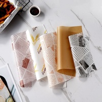 Papier sulfurisé personnalisé, écologique, recyclable, enduit de PE, résistant à la graisse, pour l'emballage de sandwichs, de pains, de hamburgers, de biscuits et d'aliments.