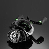 Professionelle Metall-Baitcasting-Rolle Stream 4+1BB Kugellager Doppelspule Magnetbremse 7,2:1 Übersetzungsverhältnis Hochgeschwindigkeit Rechtshand