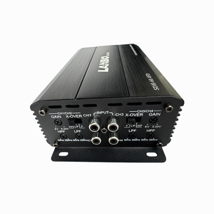 Nhỏ gọn d-class 4CH khuếch đại 2x200W cầu nối có thể điều chỉnh chéo & Bass Boost 14.4V DC - Product Image 5