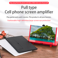 Oem12 Inch 5d Hd Mobile Smartphone Screen Magnifier Mobile Phone Screen Magnifier Video Amplifier Pulling Out Phone Holder Stand