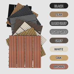 Dalles de <span class=keywords><strong>terrasse</strong></span> en WPC solides et imperméables, avec système d'assemblage, pour la décoration des sols extérieurs de balcon, de <span class=keywords><strong>terrasse</strong></span> et de jardin - Product Image 4
