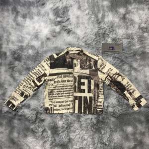 DENIMGUYS conception personnalisée pleine Dtg impression mode Streetwear fermeture éclair manches longues veste d'extérieur pour hommes - Product Image 1