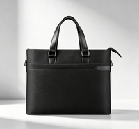 Sac de rangement pour documents en cuir Oxford imperméable avec logo personnalisé de luxe, mallette de conférence, sac de documents pour homme