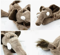Nouveau mignon Jungle Animal en peluche maquillage sacs étuis à crayons tigre canard Lion éléphant en peluche boîte à crayons jouets PP coton