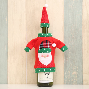 Funda para Botella de Vino con Diseño de Santa Claus para Fiesta de Navidad, Decoración de Mesa, Suéter Navideño para Botella de Vino - Product Image 6