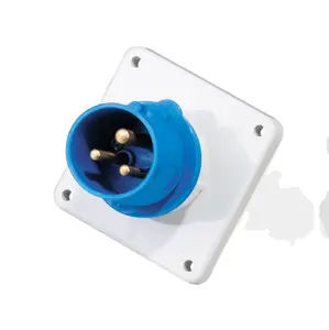 Saipwell IP67 3P 63A CEE/IEC Small Amp Surface Mounted Plug Ip67 Power Industrial Plug