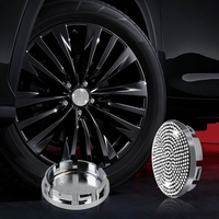 Accessoires extérieurs de voiture Bling : Cache-moyeux de roue en plastique Bling 56mm 60mm, couvercles décoratifs et de protection pour moyeux de roue de voiture, lot de 4 pièces