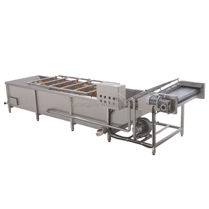 High pressure spray bubble vegetable washing machine fruit and vegetable cleaning assembly line