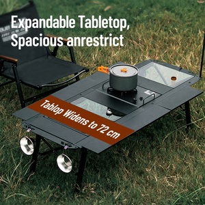 Aluminum Alloy IGT Modular <b>Camping</b> Tabletop Expandable Spliced Outdoor Tabletop Set - Product Image 4