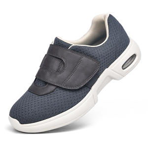 Chaussures de marche orthopédiques en cuir véritable souple avec semelle anti-fatigue, semelle antidérapante, design résistant à l'usure pour hommes - Product Image 6